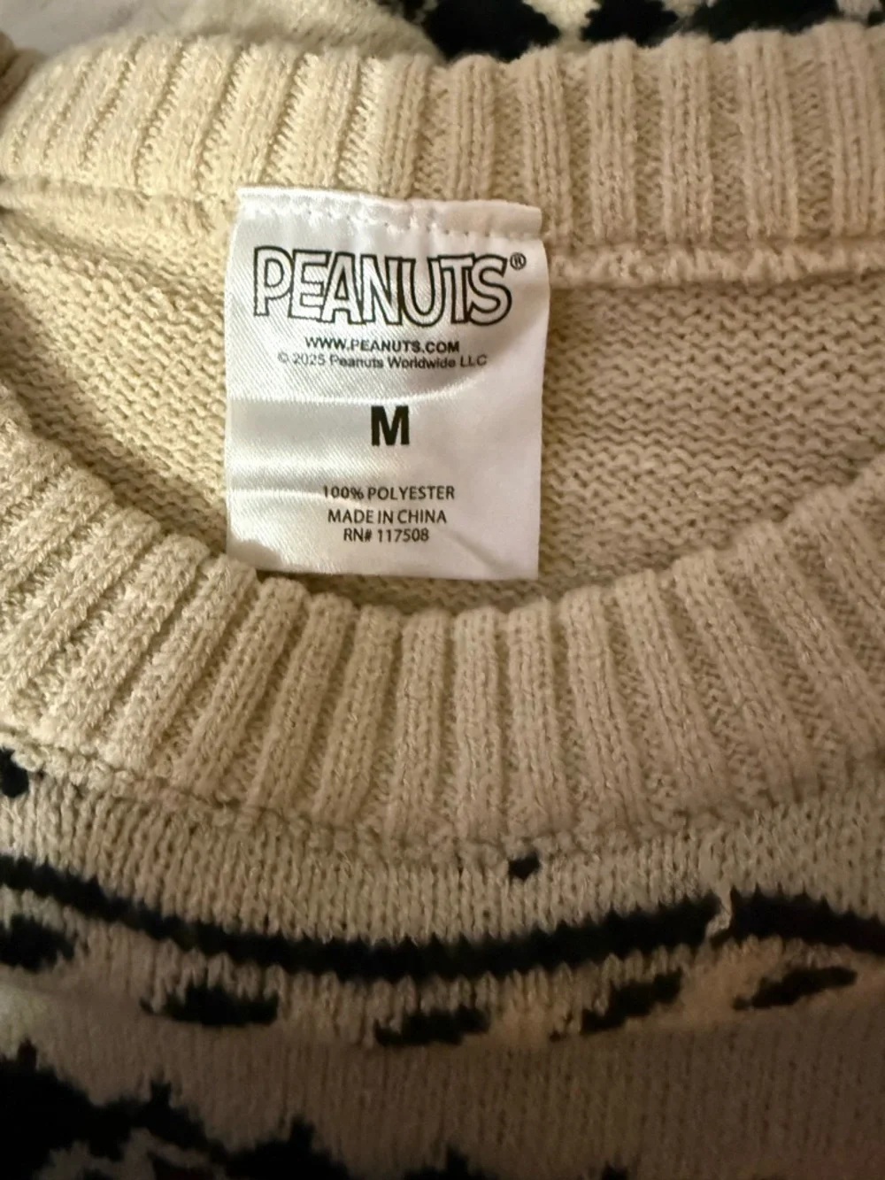 Peanuts Snoopy Winter Sweater